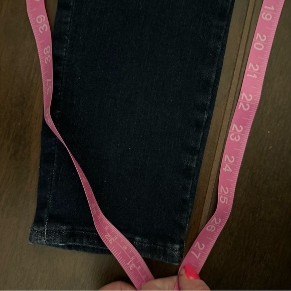 Frame Le One Skinny Leg Keller High Rise Super Stretch Dark Wash Jean 2 - Picture 9 of 13